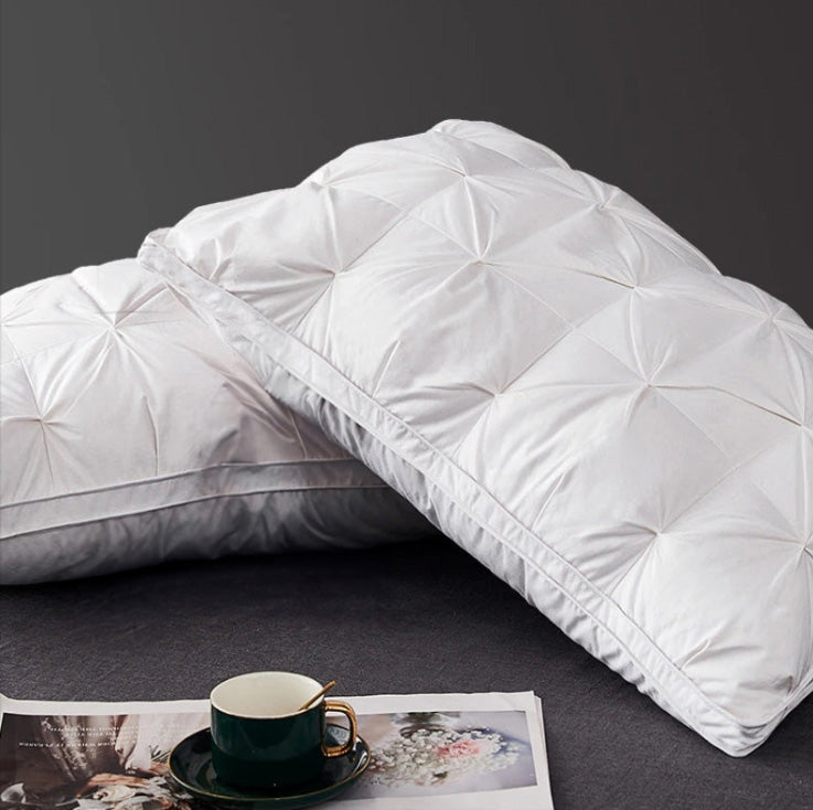 Goose Down Pillow with Cotton Cover